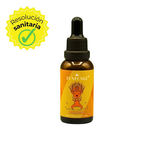 Extracto de Cordyceps FunFungi 30ml con sello de Resolución Sanitaria