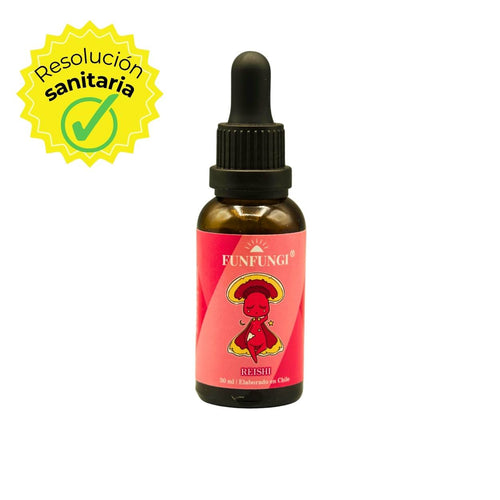 Extracto de Reishi FunFungi 30ml con sello de Resolución Sanitaria