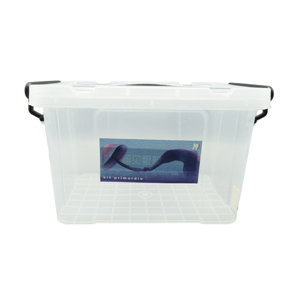 Caja fructificadora transparente Kit Primordio con etiqueta y cierre seguro