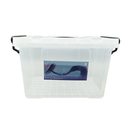Caja fructificadora transparente Kit Primordio con etiqueta y cierre seguro