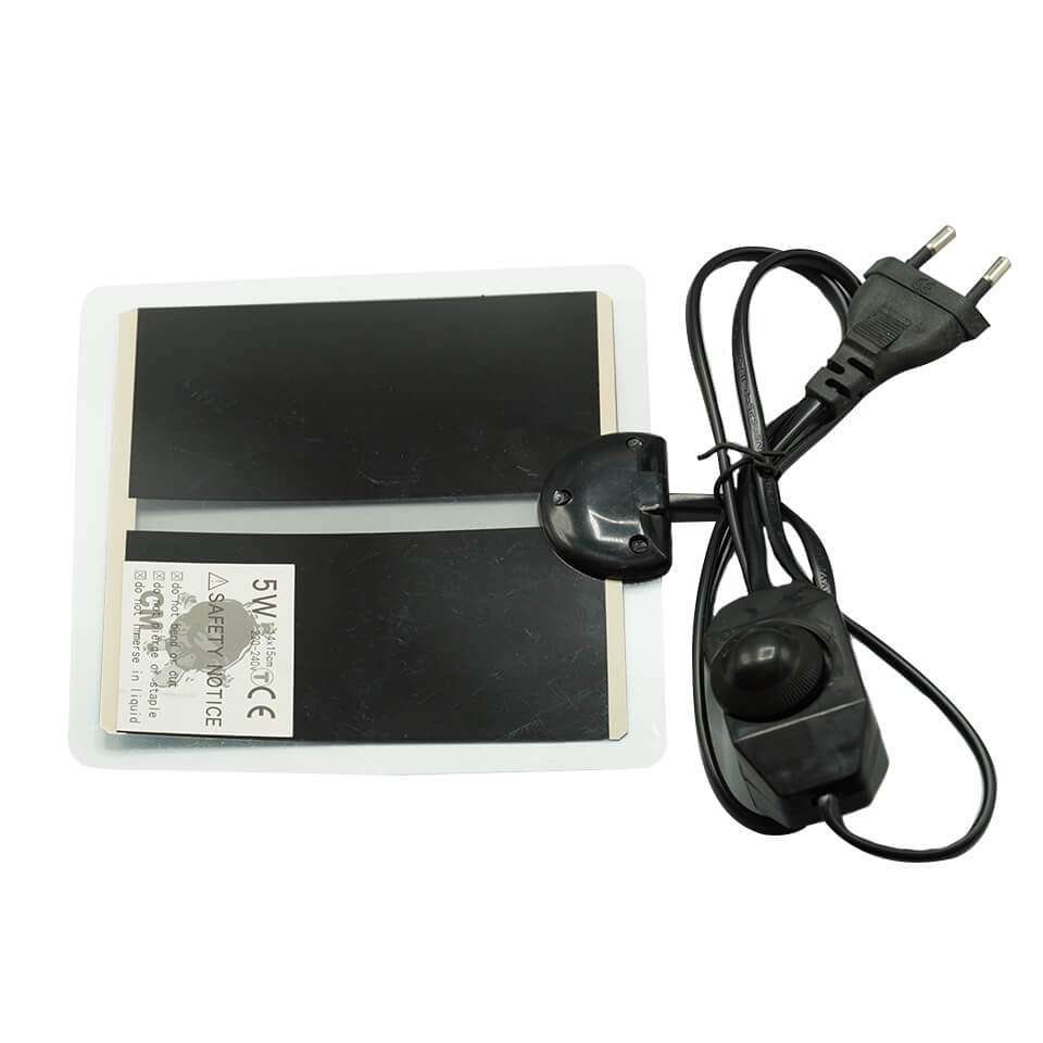 Manta calefactora 5W regulable incluida en el Kit Primordio para cultivo de hongos