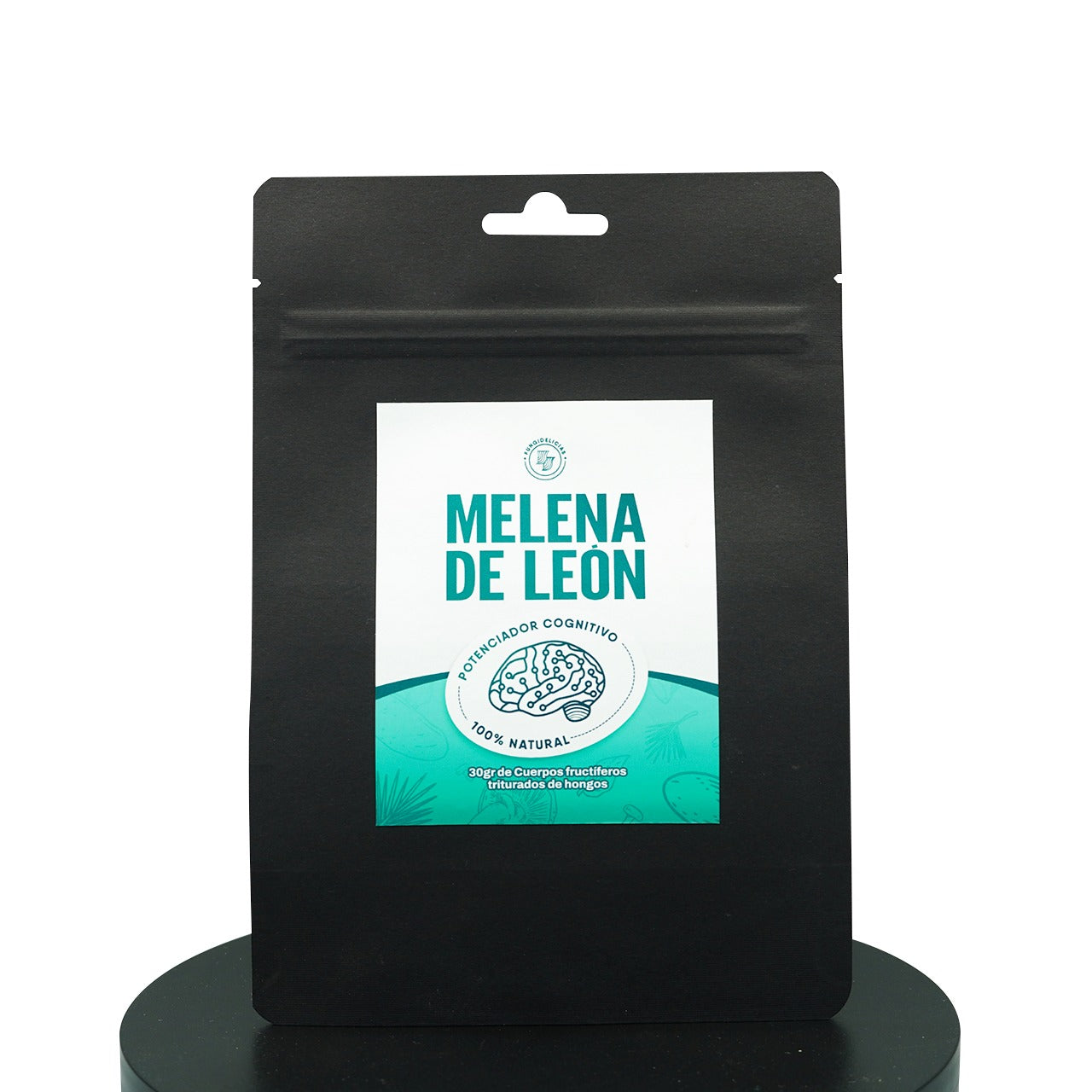 Melena de León deshidratada y troceada Mantún 30g - trozos de Hericium erinaceus secos en bowl negro