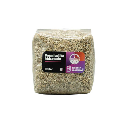 Mushbag de vermiculita hidratada y esterilizada Mantún 1100cc para cultivo de hongos