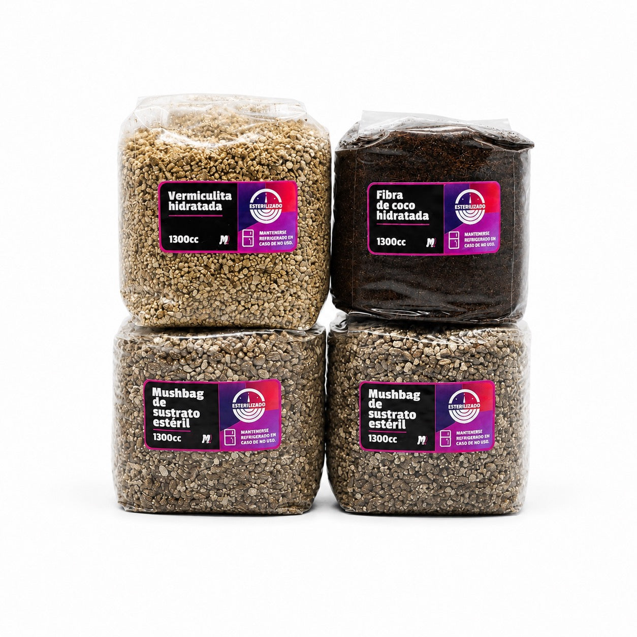 Pack de reposición Mantún con sustrato y grano para segunda cosecha